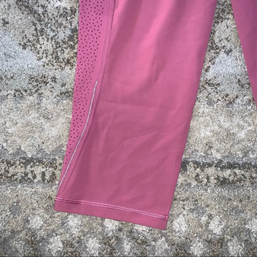 Lululemon Ready To Race Crop Moss Rose Full-On Luon 10